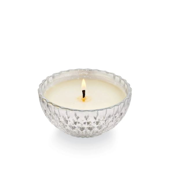 Mercury Glass Ornament Candle Open