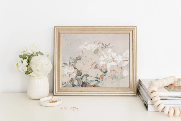 Neutral Florals Art Print