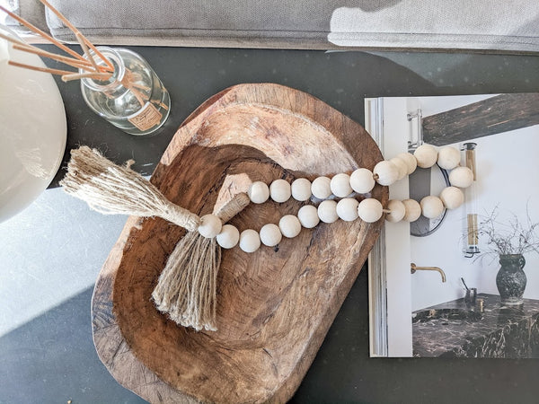 wooden dough bowl