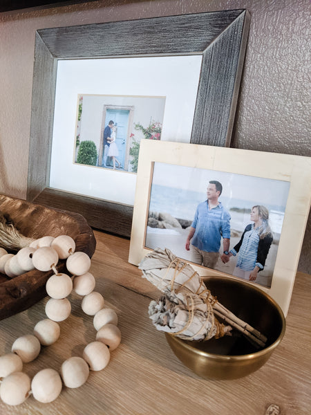 bone frame on bookshelf