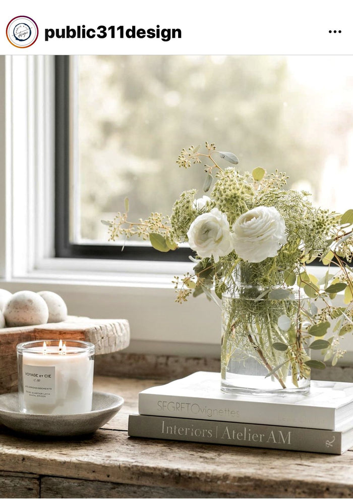 open coffee table book with accessories