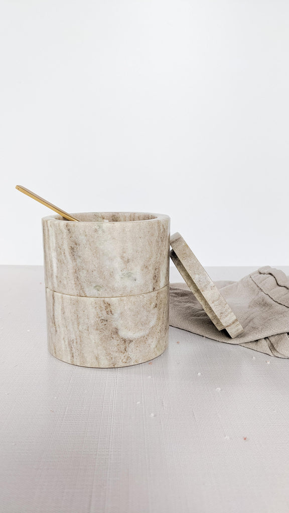 Beige Marble Pinch Pot