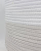 Beige and White Cotton Basket_color details_Modern organic home decorating