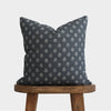 Blue Block Print Pillow Cover