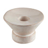 White candle holder on white background