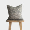 Grey Floral Pillow Cover