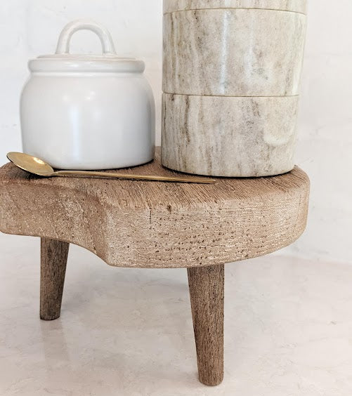 Handmade Wood Riser in kitchen