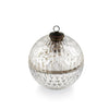 Mercury Glass Ornament Candle Front View