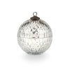 Mercury Glass Ornament Candle in Silver