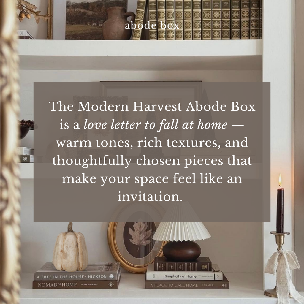 Modern Harvest Fall Abode Box_2026 Home Decor subscription box