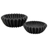 Modern Ruffle Edge Bowl in Black