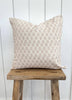 Neutral Floral Hand-block Print Pillow Cover