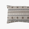 Winter Throw pillow with a pattern on a white background