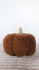 sherpa pumpkin pillow in a rust color