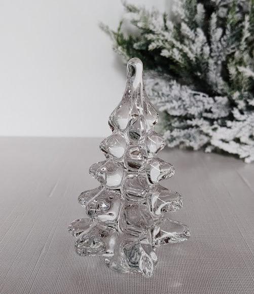 Small sized Glass Christmas Tree Figurine