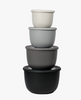 Stackable Mixing Bowls with Lids_set of four