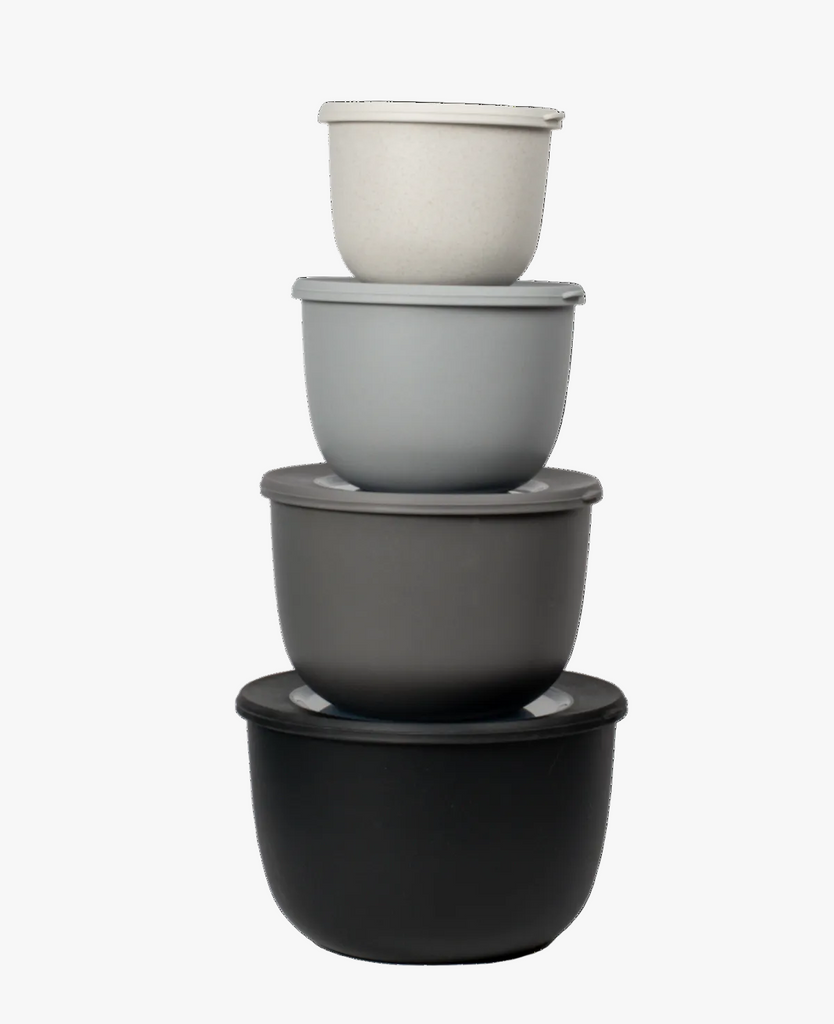 Stackable Mixing Bowls with Lids_set of four