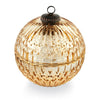 Mercury glass ornament candle for christmas