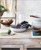 decorative wood bowl on counter