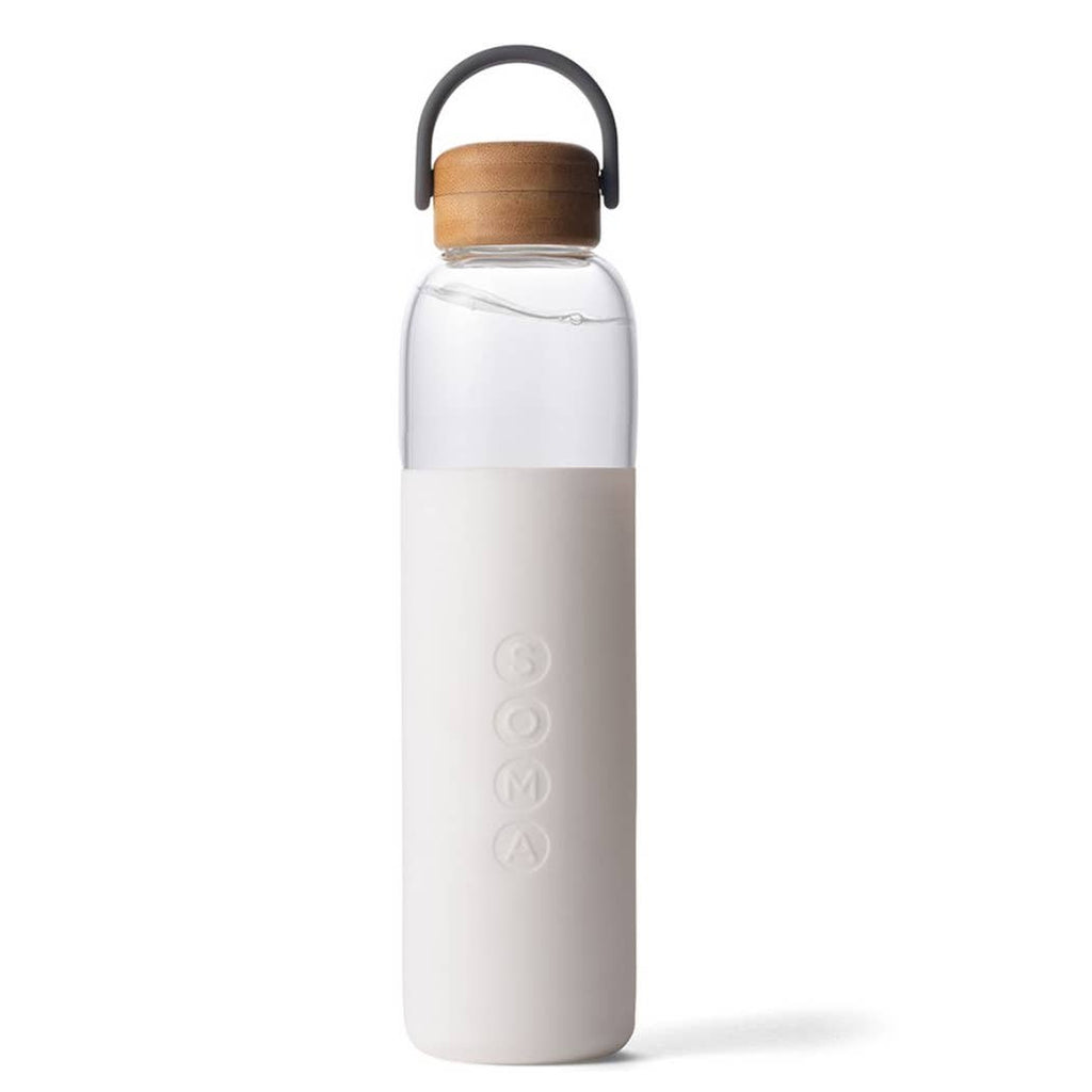 glass water bottle with silicon sleeve