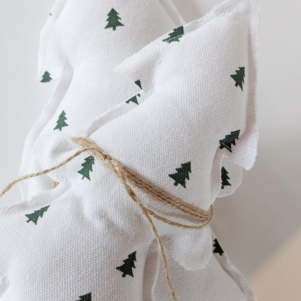 Christmas Tree Pillows in white