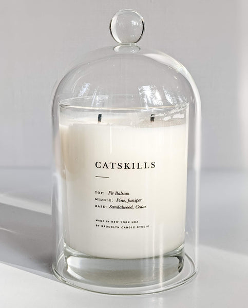 Cloche Bell Jar with candle