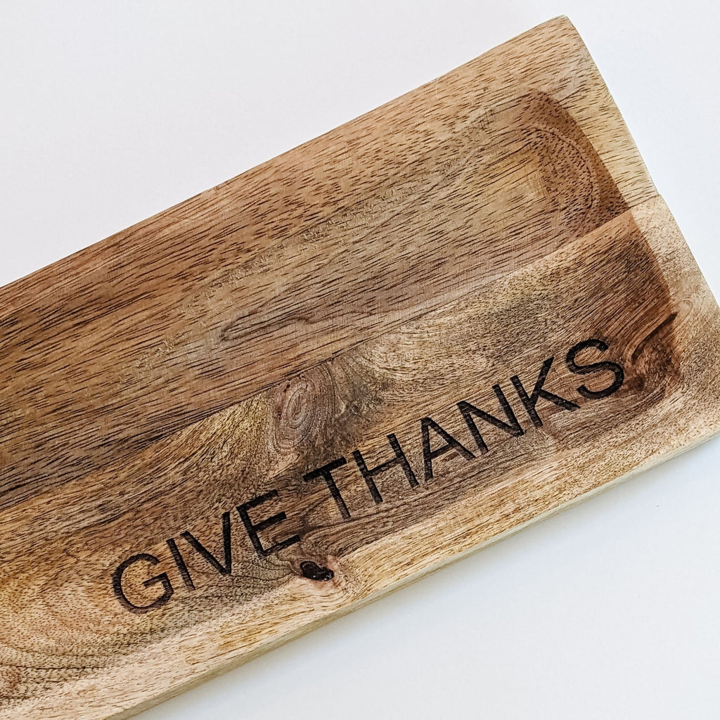 Give Thanks Fall Cutting Board