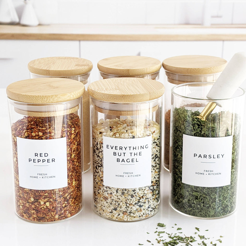 Modern Spice Jar Labels