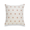 Square Dots Brown and White Pillow Cover