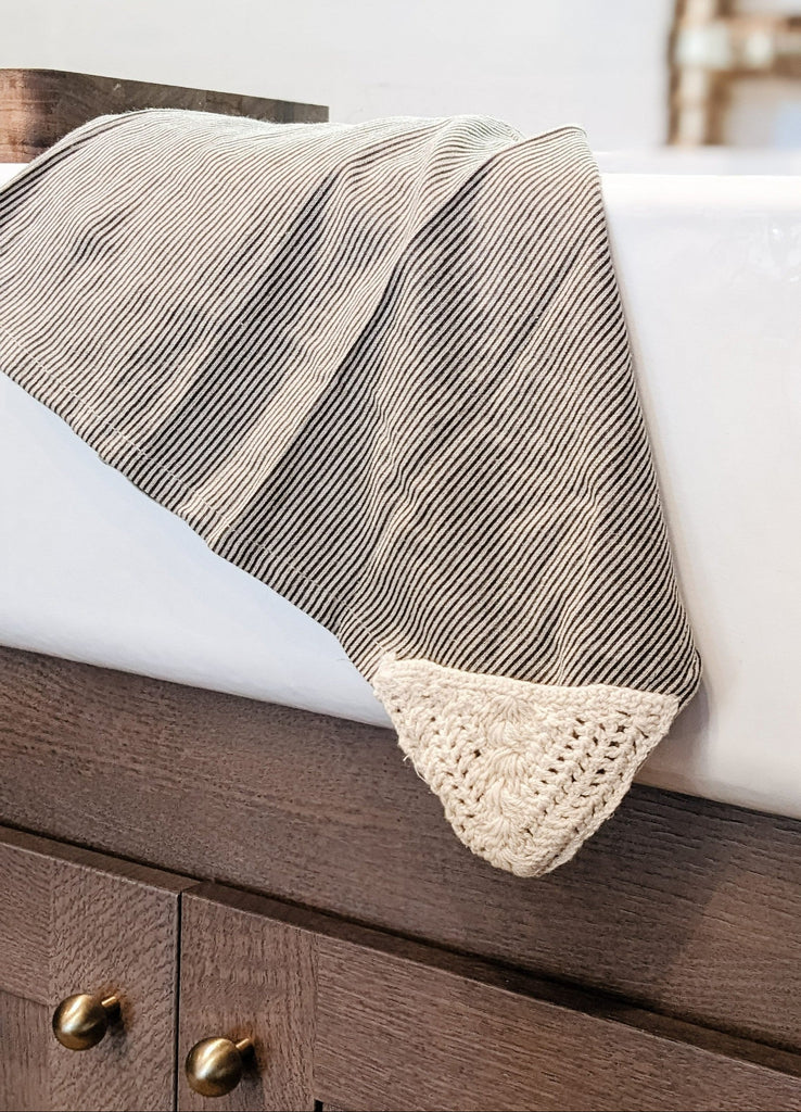 Stripe Tea Towel in Kitchen