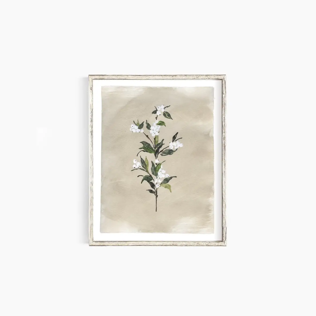 White Flower Art Print