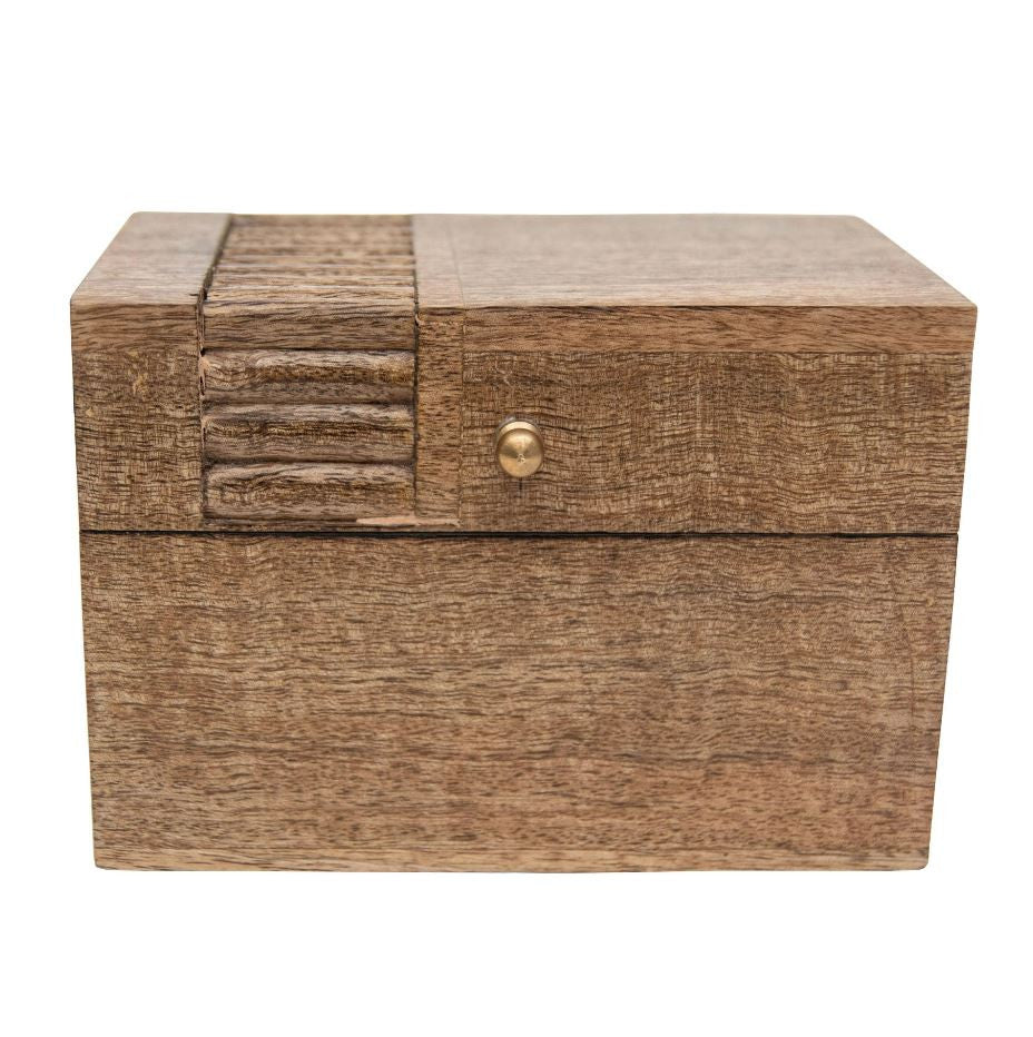 wood recipe box