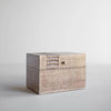 wooden recipe box