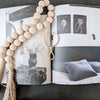 wood beaded garland